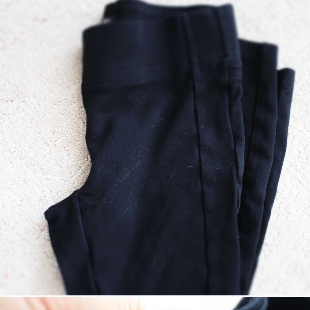 Loft thick black leggings petite XS